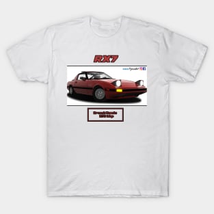 Mazda RX7 FB Red T-Shirt